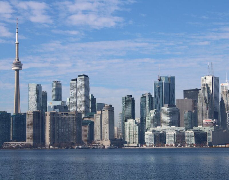 City Architecture - A breathtaking view of Toronto's skyline featuri #13232781