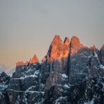 Mountain Landscapes - A breathtaking view of snowy mountain peaks in t #13648878