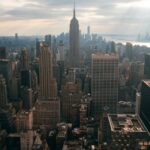 City Architecture - Breathtaking view of New York City skyline featu #15565076