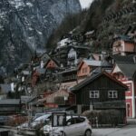 Mountain Landscapes - Explore the charming winter scene of a colorful #15913375