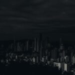 City Architecture - Dark and moody cityscape image showcasing skyscr #1787044
