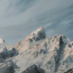 Mountain Landscapes - A breathtaking aerial view of snow-covered mount #20522440