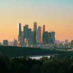 City Architecture - Stunning Moscow cityscape featuring contemporary #20576977