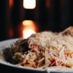 Food Aesthetics - Close-up of a delicious risotto with grated chee #21821603