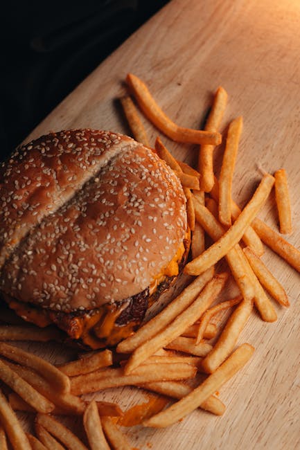 Food Aesthetics - Mouthwatering cheeseburger with crispy fries ser #22119675