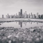 City Architecture - A stunning black and white photo of the Chicago #2225748