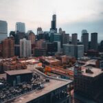 City Architecture - Stunning aerial view of Chicago skyline with the #29074492