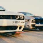 Luxury Cars - Front view of Dodge Challenger with Libyan licen #29111446