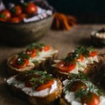 Food Aesthetics - Artistic display of multi-grain bread topped wit #30876390