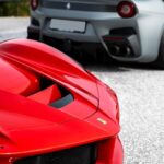 Luxury Cars - Stylish red and silver luxury sports cars parked #31078741