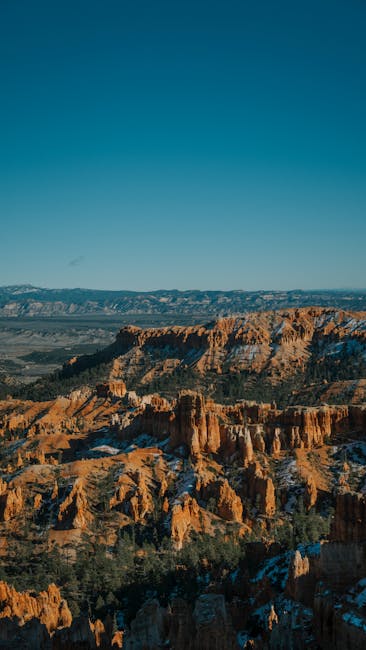 Mountain Landscapes - Beautiful view of Bryce Canyon's unique rock for #34919183
