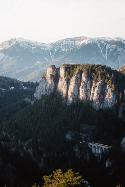 Mountain Landscapes - A picturesque mountain landscape featuring a sce #36060353