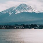 Mountain Landscapes - Beautiful view of Mount Fuji with a serene lake #36495792