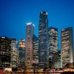 City Architecture - Stunning view of Singapore's financial district #36616832