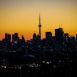 City Architecture - Beautiful view of Toronto's skyline at dusk, fea #6929499